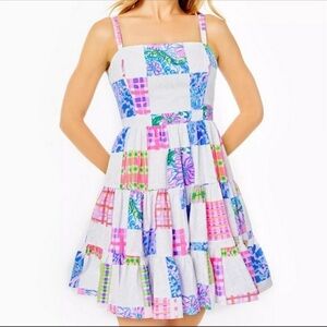 Lilly Pulitzer Alision Patchwork Dress. Size 8. NWT